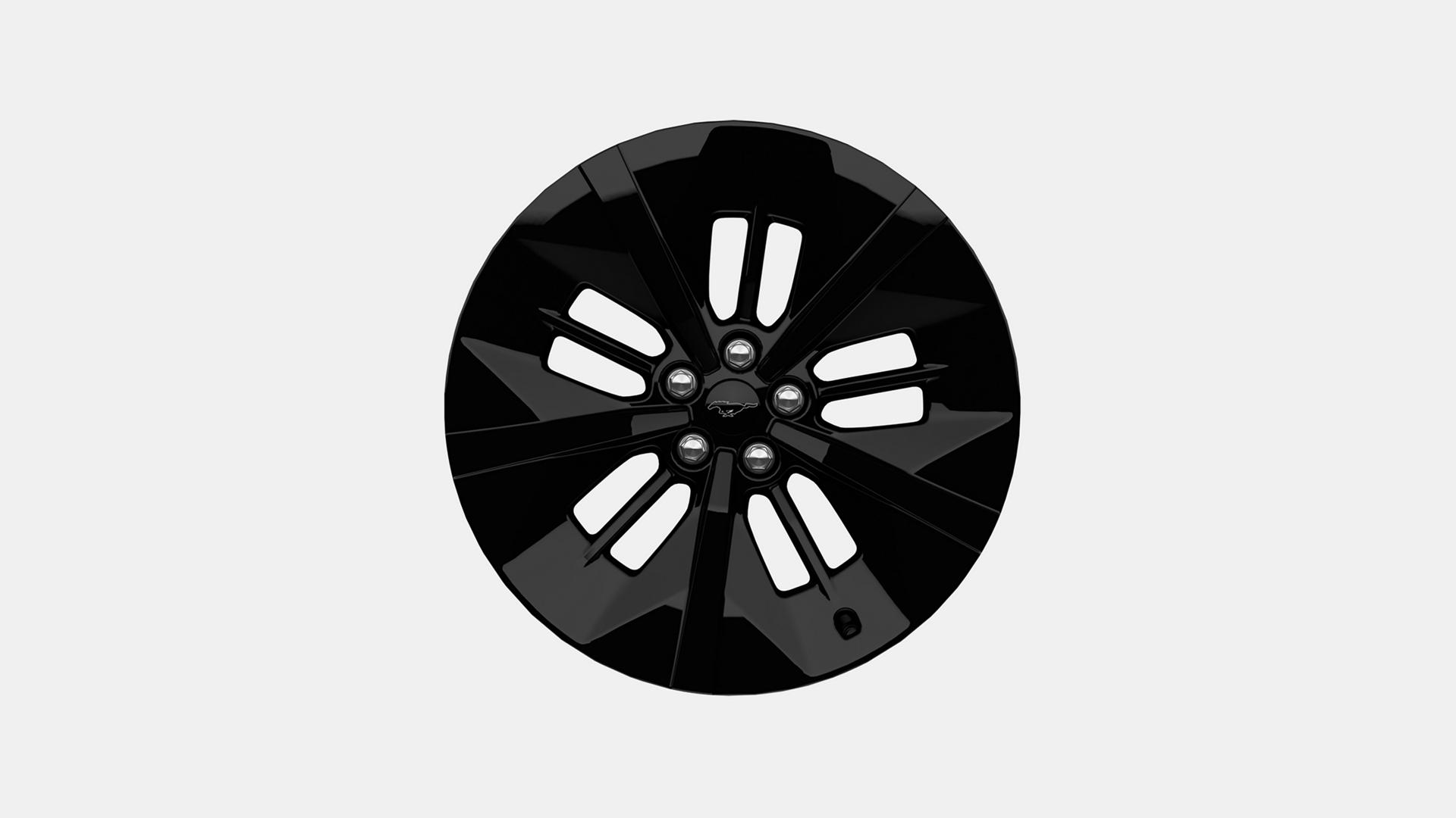 Jantes de 20 po monochromes peintes en noir très brillant