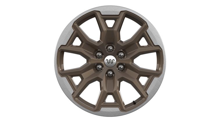 Jantes en aluminium usiné taillé au diamant bronze sinistre de 22 po x 9 po