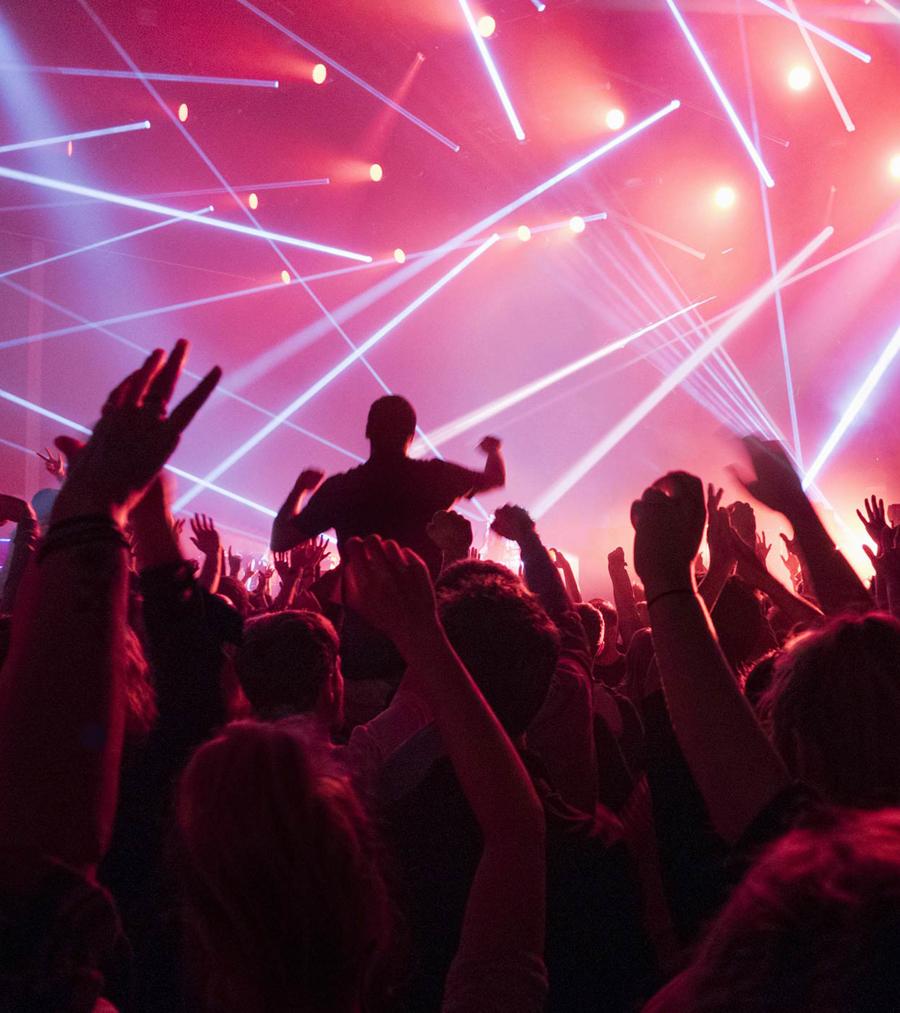 La foule à un concert.