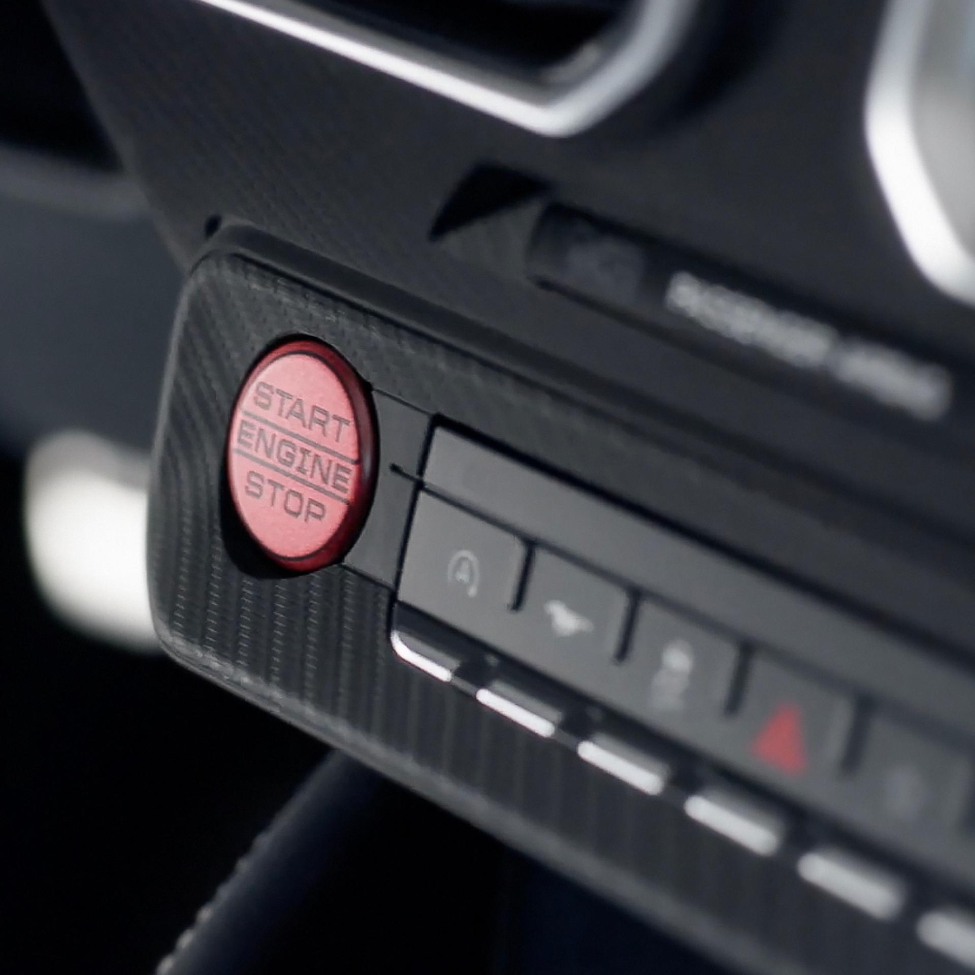 Boutons de démarrage/arrêt du moteur et du poste de pilotage de la Ford Mustang® 2026