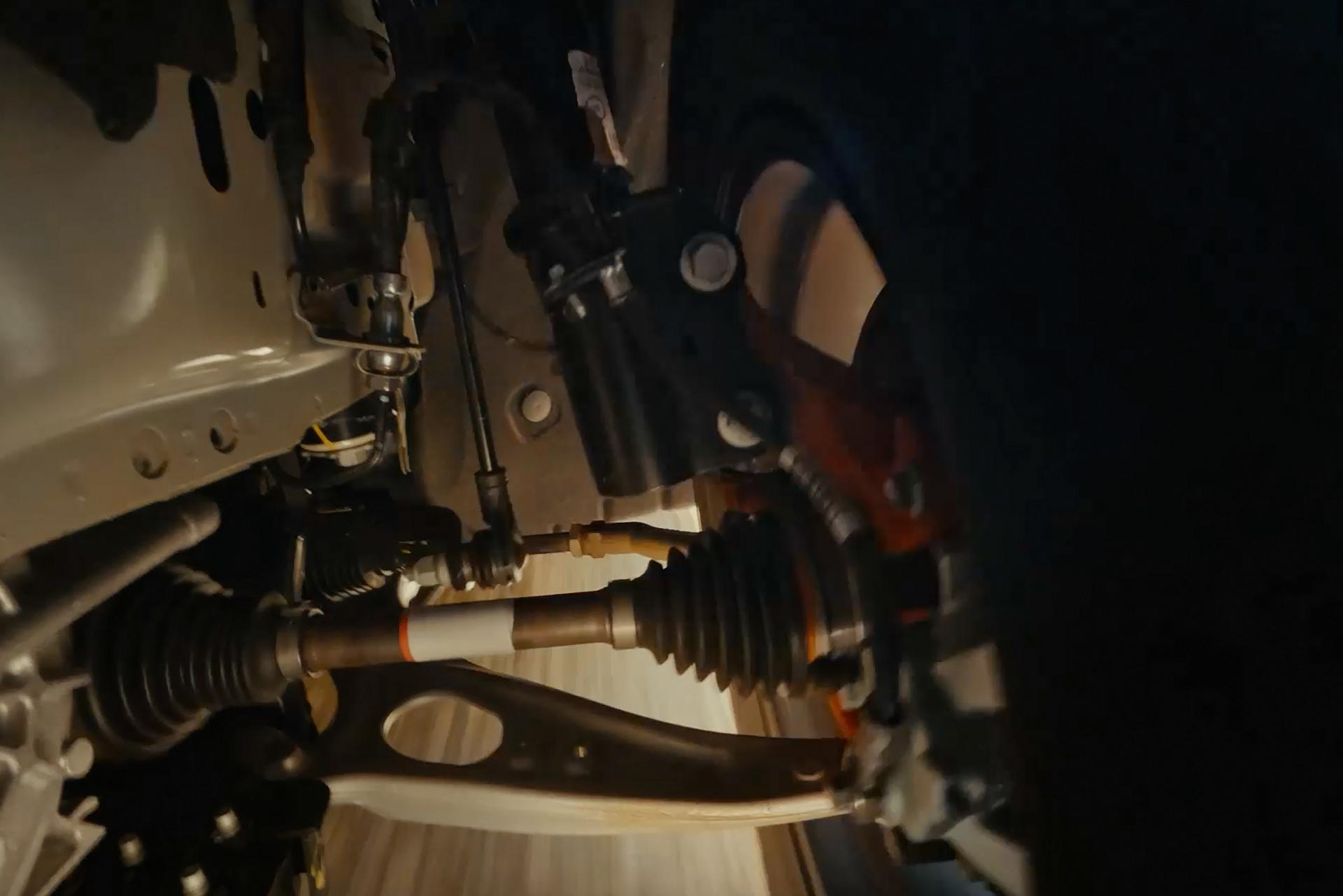 Gros plan du système de suspension HOSS sur un VUS Ford Bronco Sport® 2026