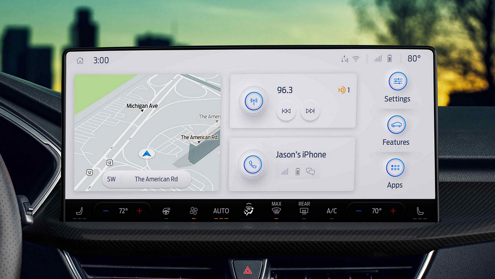 Écran central de 13,2 po en option sur le VUS Ford Escape® 2026