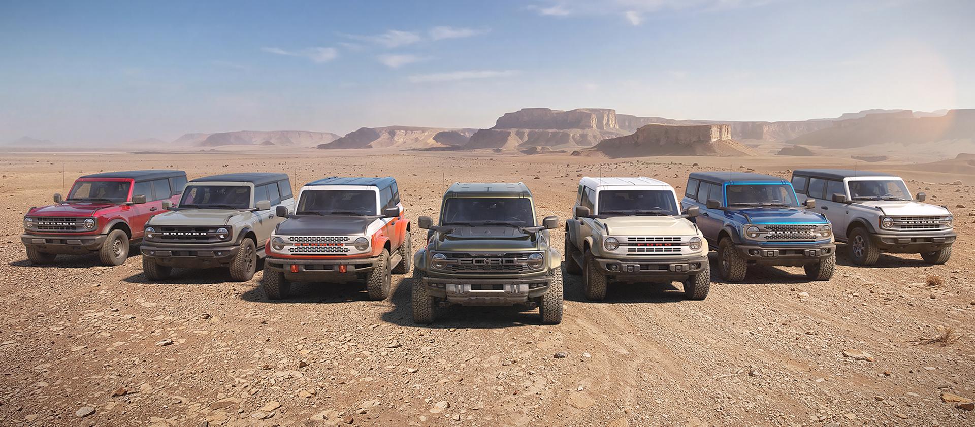 La gamme des VUS Ford Bronco® 2026