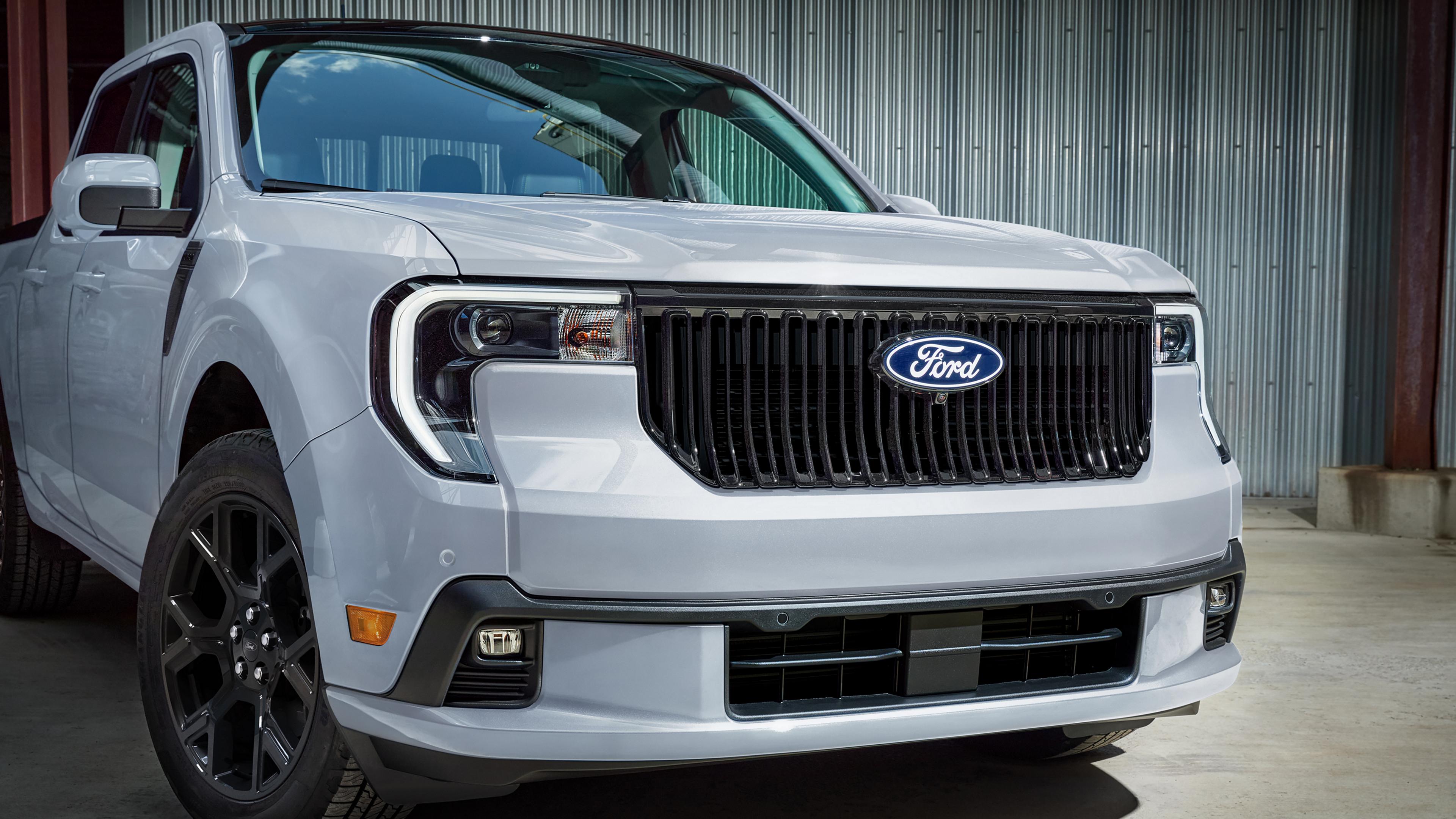 Gros plan sur le carénage frontal d’une camionnette Ford Maverick® Lobo 2026