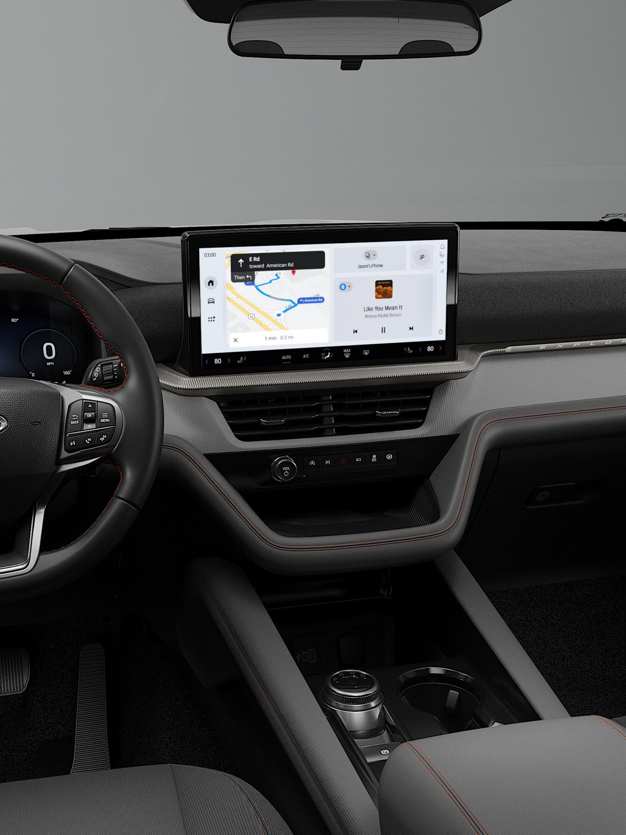 L’affichage central de 13,2 po sur un modèle Ford Explorer® Active 2027