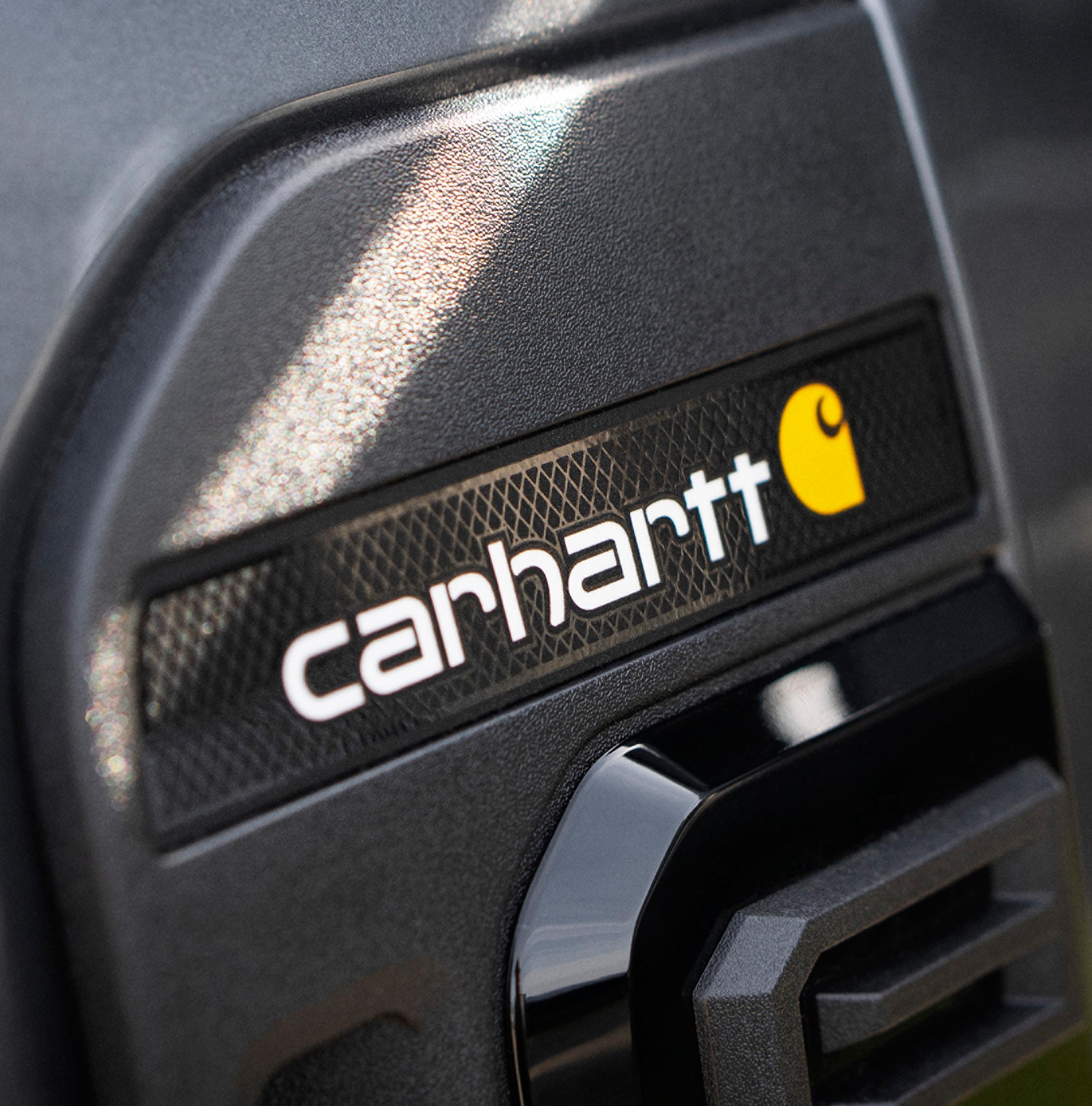 Gros plan sur les détails extérieurs du modèle Ford Super Duty® F-350® XLT 2027 équipé de l'ensemble Super Duty Carhartt®