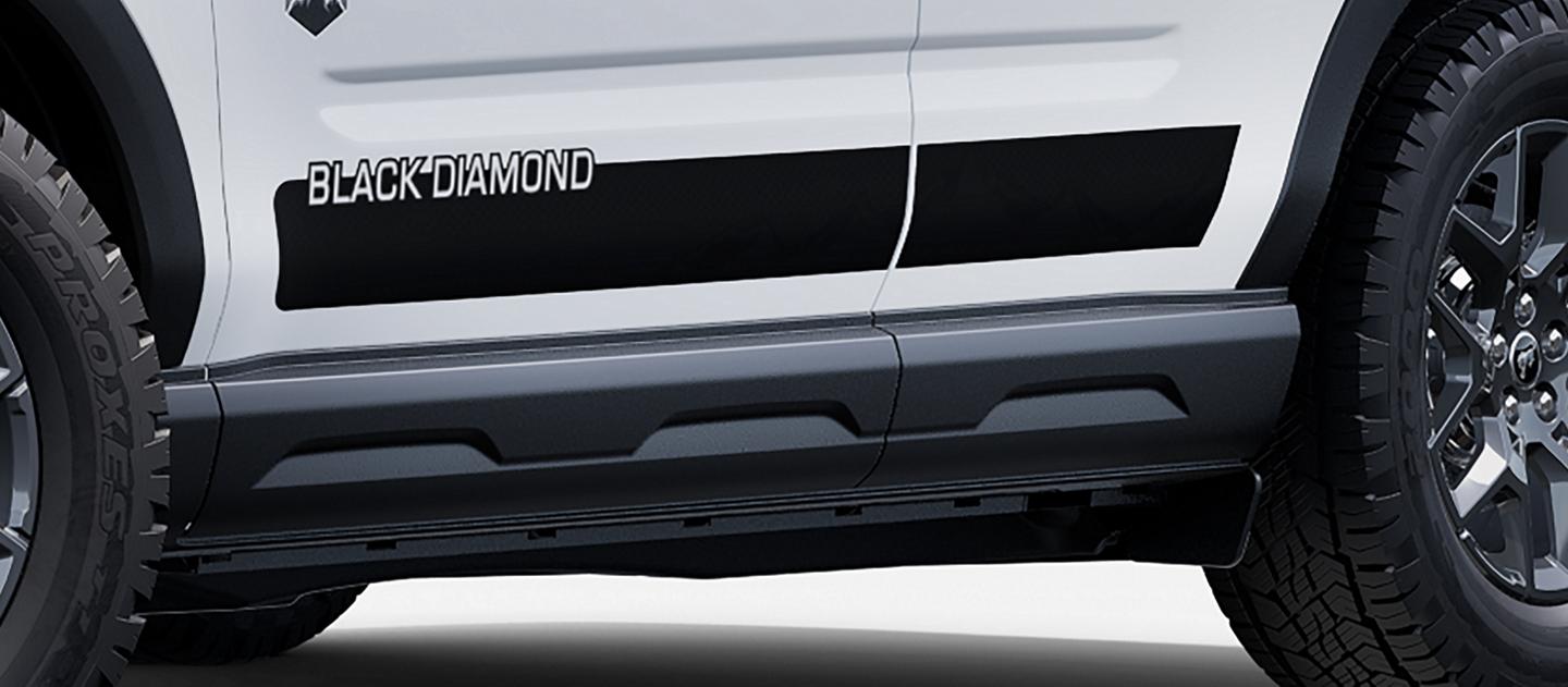 Ford Bronco Sport® 2025 illustrant des graphiques au bas du véhicule